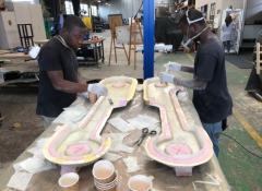 Robot arm WIP, Fabrication, Cape Town