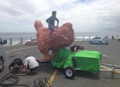 Giant Headless chicken running, Special Effects rigs and Fabrication Cape Town